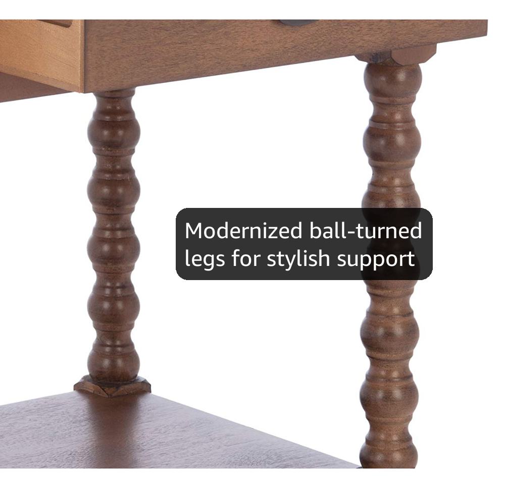 Amazon.com: SAFAVIEH Athena Wood Side Table, 19